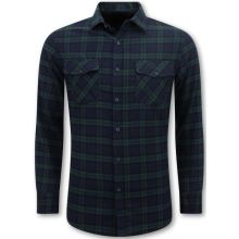 Flanellskjorta Herr - Lumberjack Blus - Grön