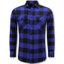 Flanellskjorta Herr - Lumberjack Blus Herr - Blå