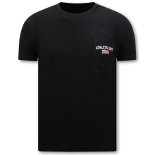 Svart T-Shirt Herr - Rund Hals