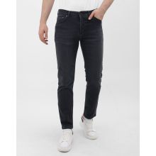 Jeans För Män Med Resår - Regular Fit - MM-R- - Grå