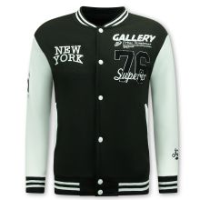 Collegejacka Herr - Baseballjacka - Svart