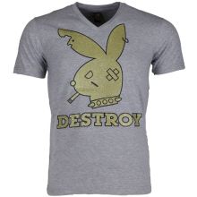 Bunny Destroy - T-Shirt Herr Grå