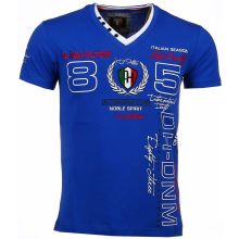 Broderi Automobile Club - Herr T-Shirt Blå