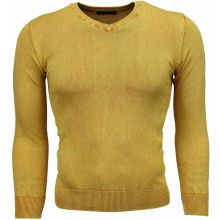 Billiga Tröjor Men - Blanco V-Neck Gul