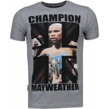 Mayweather Champion - T-Shirt Herr Grå