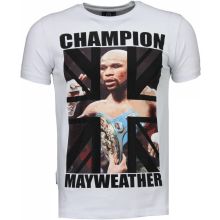 Mayweather Champion - Herr T-Shirt Vit