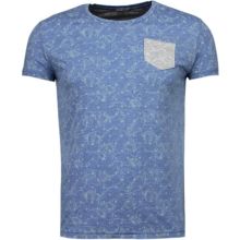 Blad Sommar Motiv - T-Shirt Man Blå