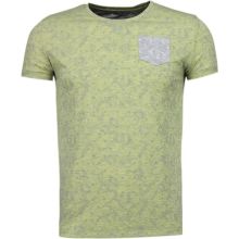 Blad Sommar Motiv - T-Shirt Herr Gul