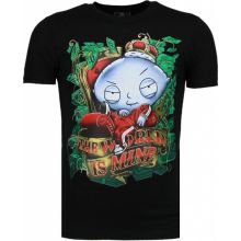 Rich Stewie Money World - Man T-Shirt Svart