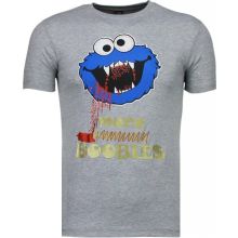 Cookies Roliga T-Shirt - T-Shirt Herr Grå