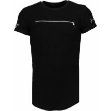 Military Patches - Man Herr T-Shirt - TZ - Svart