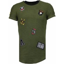 Military Patches - Man T-Shirt Grön