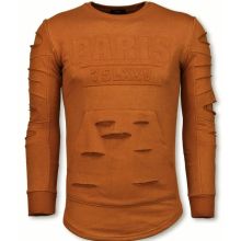 D Stamp PARIS Damaged - SweaT-Shirt For Men Apelsin