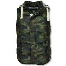 Camouflage Body Warmer - Mäns Kroppsvärmare Grön