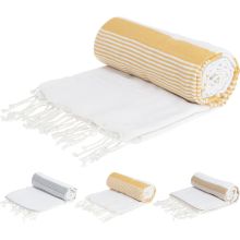 Hamam Handduk Badlakan Strandfilt 150x220 cm Grå