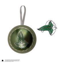 Julgranskula med Leaf of Lorien-brosch - Sagan om Ringen