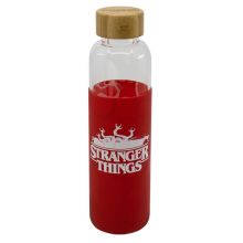 Glasflaska Med Silikonhölje 585ml Stranger Things