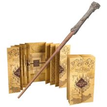 Harry Potter Trollstav Handmålad & Marauder's Map