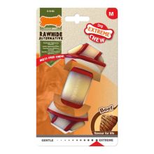 Tuggleksak för hundar Nylabone Rawhide Knut Storlek M Nylon Kalvkött