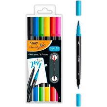 Tuschpennor Bic 989694 Svart (6 antal)