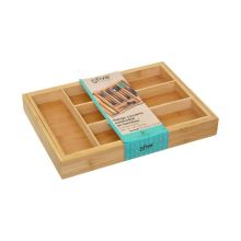 Besticks-sortering 5five Simply Smart Brun Naturell Trä Bambu 34 x 25 x 4,5 cm