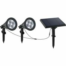 solcellslampo Lumi Garden Family Spiky 2 i 1 Svart Aluminium Stål (2 antal)