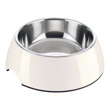 Hundmatare Hunter Melamin Rostfritt stål Vit 160 ml (14,5 x 14,5 x 7 cm)