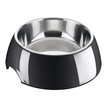 Hundmatare Hunter Melamin Rostfritt stål Svart 700 ml (22 x 22 x 11,5 cm)