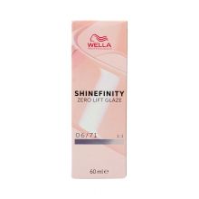 Permanent hårfärg Wella Shinefinity Nº 06/71 (60 ml)
