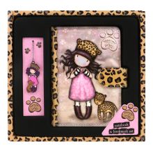 Brevpapper Set Gorjuss Purrrrrfect love Leopard