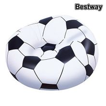 Uppblåsbar puff Bestway Multicolour 114 x 112 x 71 cm Fotboll