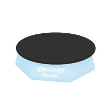 Pool Cover Bestway Svart Ø 244 cm (1 antal)