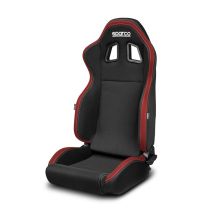 Racing-säte Sparco R100 Svart/Röd