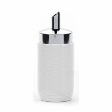 Sockerströare Valira 3404 Porslin Vit Kromad 250 ml