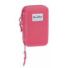 Dubbelt pennfodral BlackFit8 M854 Rosa 12.5 x 19.5 x 4 cm (28 Delar)