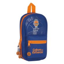 Pennfodral Ryggsäck Valencia Basket M847 Blå Orange 12 x 23 x 5 cm