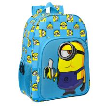 Skolryggsäck Minions Minionstatic Blå (33 x 42 x 14 cm)