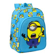 Skolryggsäck Minions Minionstatic Blå (26 x 34 x 11 cm)