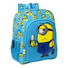 Skolryggsäck Minions Minionstatic Blå (32 x 38 x 12 cm)