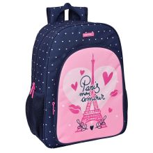 Skolryggsäck Safta Paris Rosa Marinblå 33 x 42 x 14 cm
