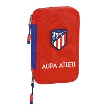Dubbelt pennfodral Atlético Madrid Röd Marinblå (28 Delar)