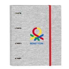 Ringpärm Benetton Pop Grå (27 x 32 x 3.5 cm)
