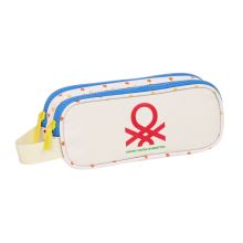 Dubbel bär-allt Benetton Topitos Vit (21 x 8 x 6 cm)