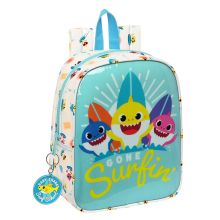 Barnryggsäck Baby Shark Surfing Blå Vit 22 x 27 x 10 cm