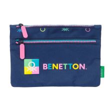 Skolväska Benetton Cool Marinblå 23 x 16 x 3 cm