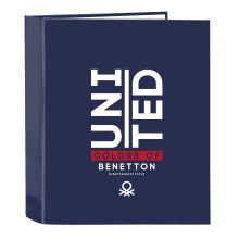 Ringpärm Benetton Varsity Marinblå A4 27 x 33 x 6 cm