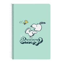 Anteckningsbok Snoopy Groovy Grön A4 80 Blad