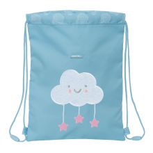 Skopåse med remmar Safta Nube Blå 26 x 34 x 1 cm
