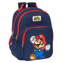 Skolryggsäck Super Mario World Marinblå 32 x 42 x 15 cm
