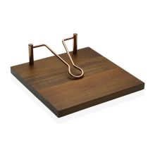 Servetthållare Versa Bambu Akaciaträ 20 x 6 x 20 cm Mörkbrun